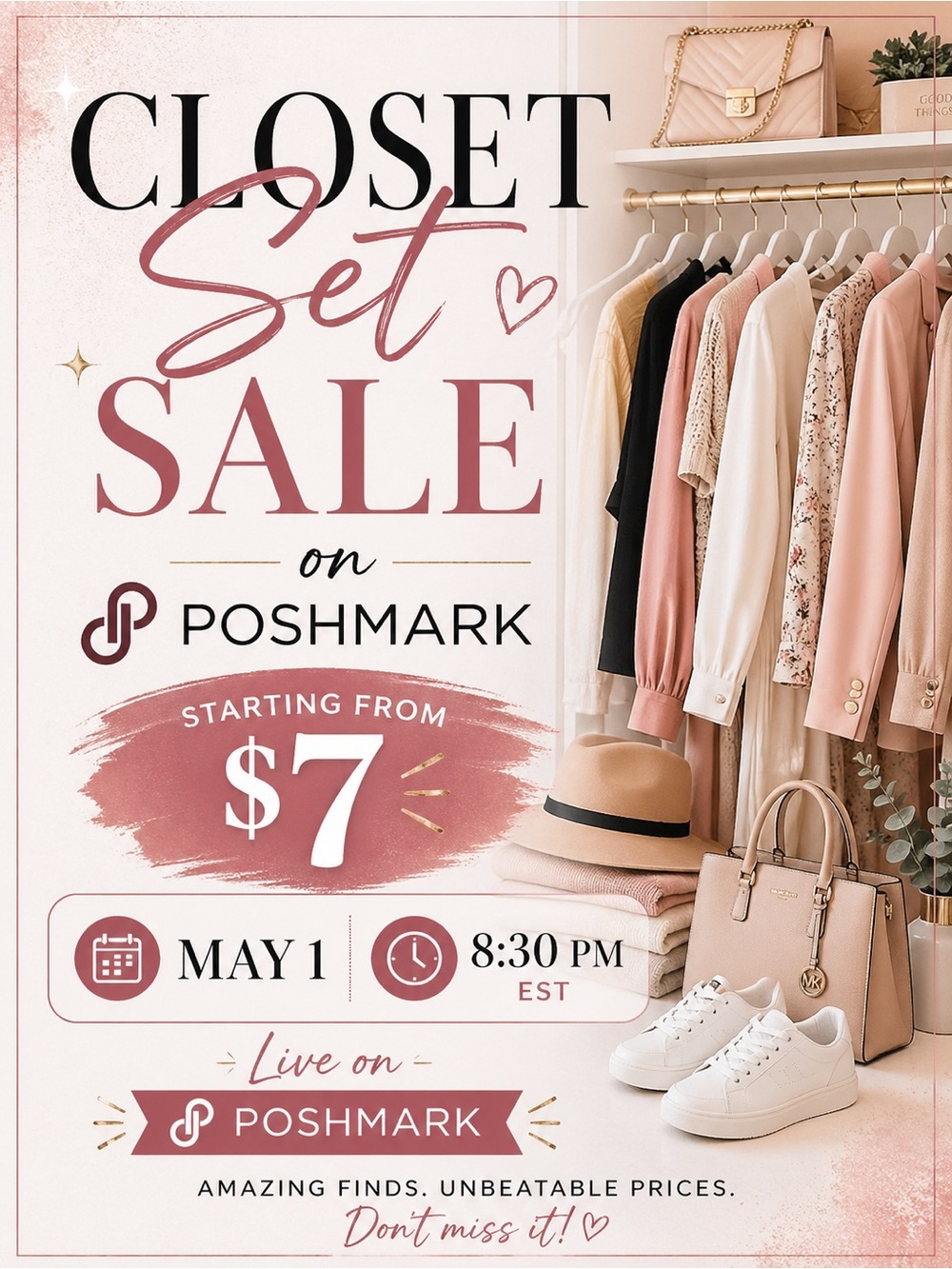 Closet Sale from $7